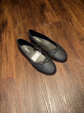 American Exchange Black Bow Ballet Flats